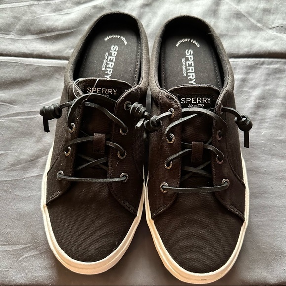 NWT Women’s Black Slip On Sperry Size 9.5 • - Picture 9 of 9